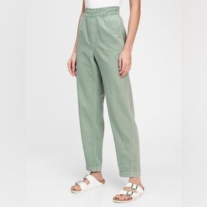 GAP Size 12 High-Rise Pull-On Paperbag Pants - Twig